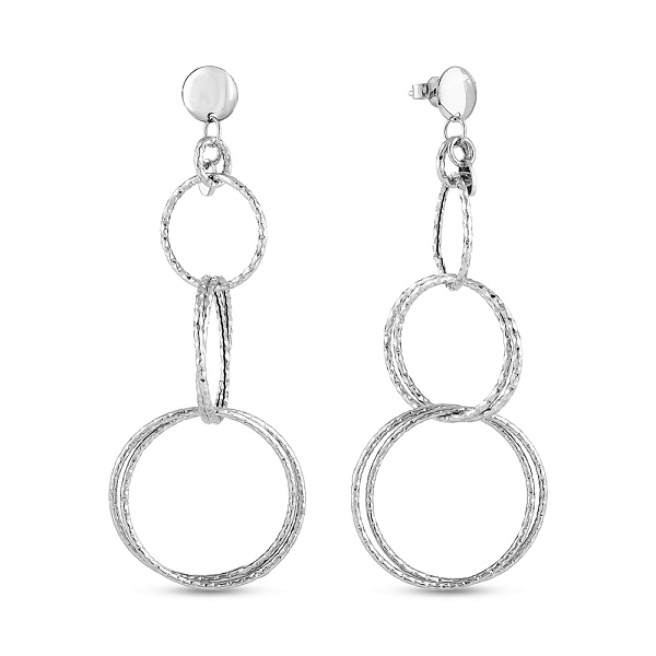 Серьги из белого золота Francelli (арт. 1091212б) – изображение 1