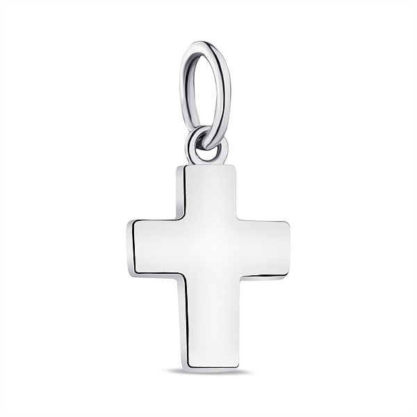 Серебряный подвес Крестик без камней (арт. 7503/3980) – изображение 1