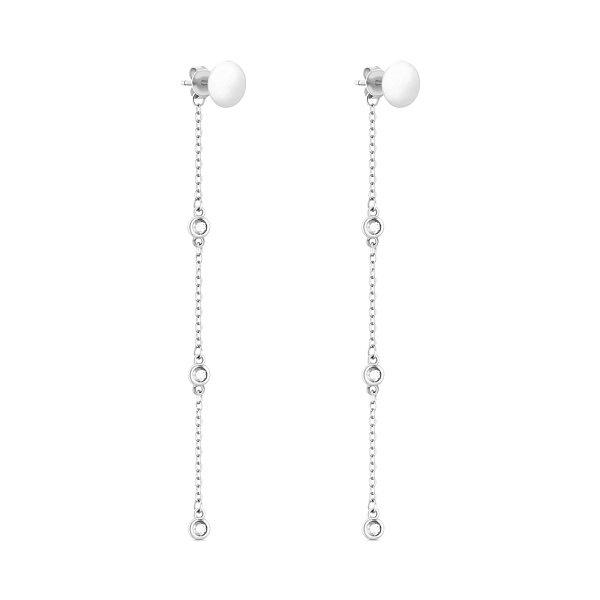 Серебряные серьги-пусеты Trendy Style с фианитами (арт. 7518/6881) – изображение 1
