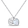 Серебряное колье Сердце с перламутром (арт. 7507/1870п) – изображение 1