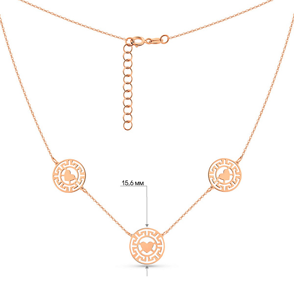 Золотое колье Олимпия (арт. 352811) – изображение 5