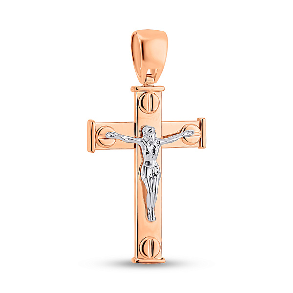Золотой крестик без камней (арт. 500707) – изображение 1