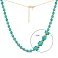 Серебряное колье с голубым ониксом (арт. 7507/2009жог) – изображение 2