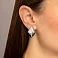 Серьги Francelli из белого золота без камней (арт. е1091991б) – изображение 2