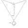 Колье из серебра с одним фианитом (арт. 7507/1530) – изображение 3
