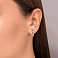 Серьги из красного золота с бриллиантами (арт. С011263015) – изображение 2