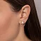 Серьги из красного золота с жемчугом (арт. 110862) – изображение 3