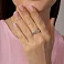 Серебряное кольцо с фианитами (арт. 7501/8416) – изображение 3
