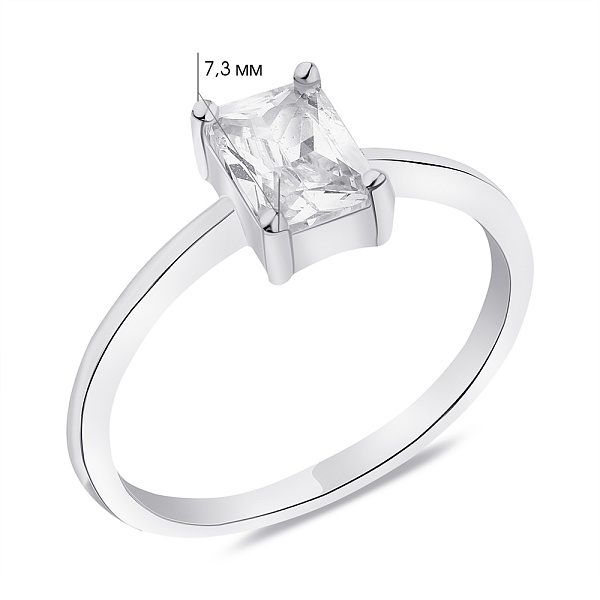 Серебряное кольцо с фианитами (арт. 7501/5970) – изображение 2