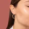 Сережки из желтого и белого золота (арт. 1091618/25жб) – изображение 2