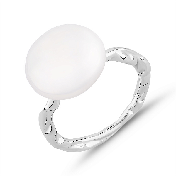 Серебряное кольцо с жемчугом (арт. 7501/2185079жб) – изображение 1