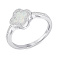 Серебряное кольцо Клевер с опалом (арт. 7501/8380/10Поб) – изображение 1