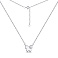 Серебряное колье Сердце с фианитами (арт. 7507/1899) – изображение 2
