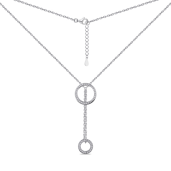 Кольє зі срібла з фіанітами Trendy Style (арт. 7507/1834) – зображення 2