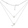Серебряное двойное колье с жемчугом (арт. 7507/2436жб) – изображение 3