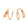 Серьги из красного золота без камней (арт. 109150) – изображение 1