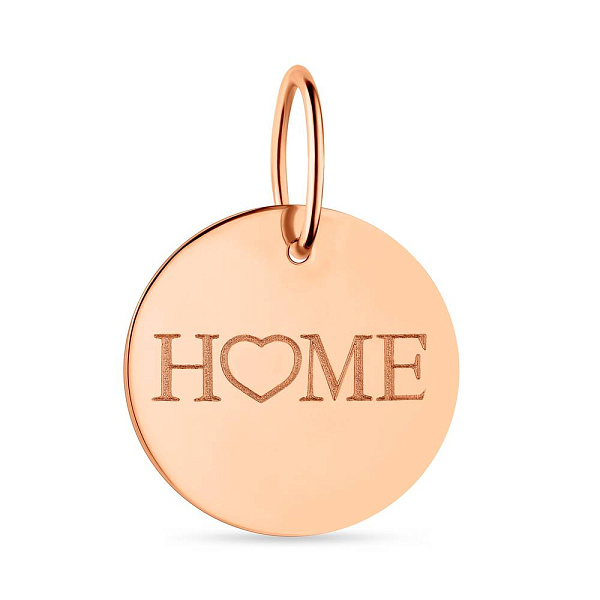 Патриотический золотой подвес "Home" (арт. 441199) – изображение 1