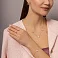 Серьги из красного золота с фианитами (арт. 111434) – изображение 4