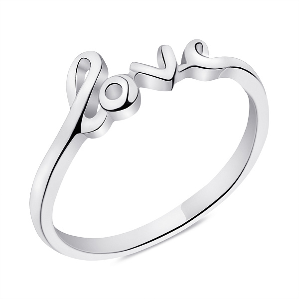 Серебряное кольцо Love (арт. 7501/6367) – изображение 1