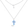 Серебряное колье с опалом (арт. 7507/2472Пос) – изображение 3