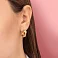 Золотые серьги Змея с фианитами (арт. 1091090з) – изображение 2