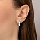 Серьги из белого золота с фианитами (арт. 107825/15б) – изображение 2