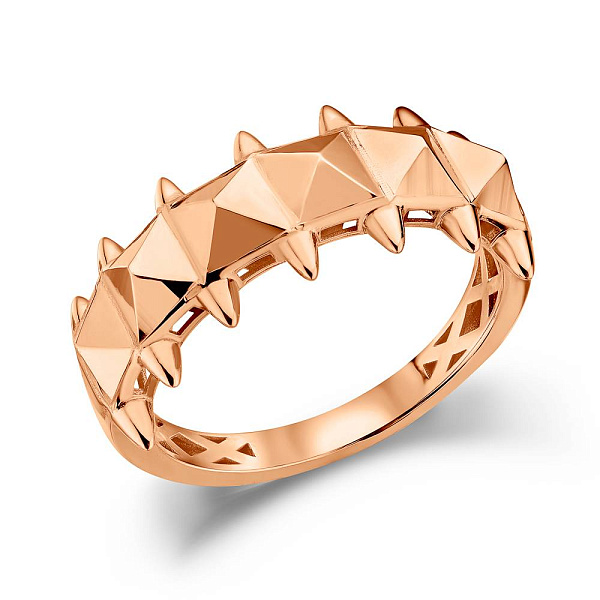 Кольцо из красного золота без камней (арт. 156595) – изображение 1