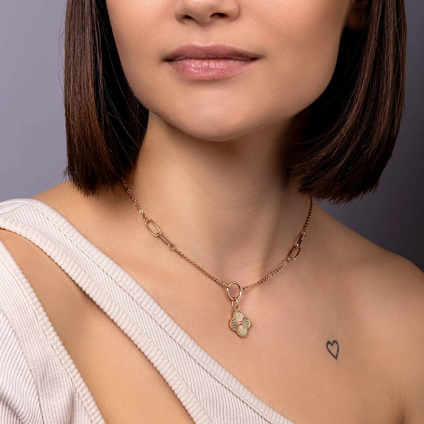 Кольє з червоного золота Конюшина (арт. 352681/15) – зображення 4