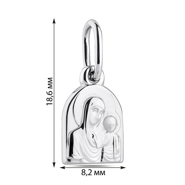 Серебряная ладанка Божья Матерь (арт. 7517/2-4149.0.2) – изображение 2
