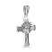 Серебряный крестик с чернением (арт. 7904/238пю) – изображение 1