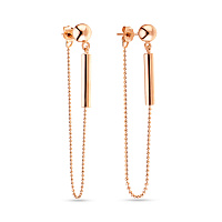 Золоті сережки пусети з підвісками (арт. 105261)