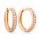 Золотые серьги конго с фианитами (арт. 110272) – изображение 1