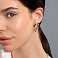 Сережки-кольца из золота (арт. 104457/30р) – изображение 2