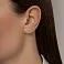 Серьги-клаймберы из красного золота с фианитами (арт. 110670) – изображение 2