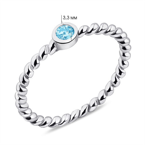 Кольцо из серебра с альпинитом (арт. 7501/5849аг) – изображение 2