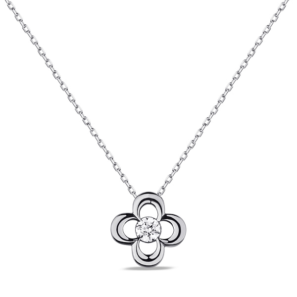Серебряное колье с фианитом (арт. 7507/2135) – изображение 1