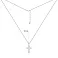 Серебряное колье Крестик с фианитами (арт. 7507/1101) – изображение 3