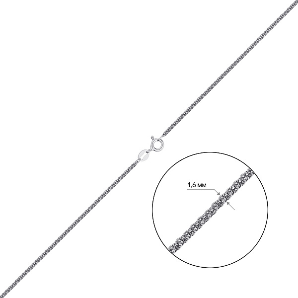 Серебряная цепочка плетения Спига (арт. 03012903) – изображение 2