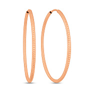 Фото Золоті сережки-кільця без каменів (арт. 122011/40)