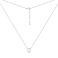 Серебряное колье с подвеской с фианитом (арт. 7507/2557) – изображение 2