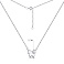 Серебряное колье Сердце с фианитами (арт. 7507/1899) – изображение 3