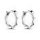 Серебряные серьги-кольца без камней (арт. 7502/9424/10) – изображение 1
