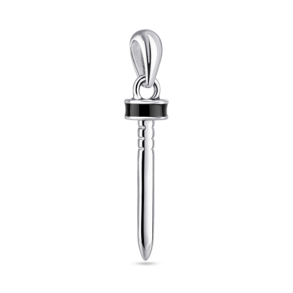 Серебряная подвеска в форме гвоздя (арт. 7503/4700еч) – изображение 1
