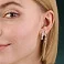 Сережки-пусеты из белого золота с бриллиантами (арт. С341274020б) – изображение 4