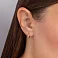 Золотые серьги с бриллиантами (арт. С011709005) – изображение 2