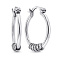Серебряные серьги-кольца без камней (арт. 7902/2408) – изображение 1