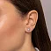 Серьги-пусеты из красного золота с бриллиантами (арт. Т011234020) – изображение 2