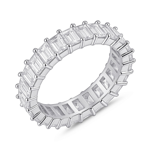 Серебряное кольцо с дорожкой из фианитов (арт. 7501/8221) – изображение 1