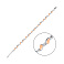 Срібний браслет з золотими накладками (арт. 7209/325брп) – зображення 1