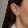 Серьги из красного золота с фианитами (арт. 110372) – изображение 2